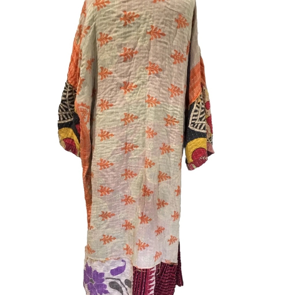 Colorful Patchwork Kimono Reversible Onesize - image 2